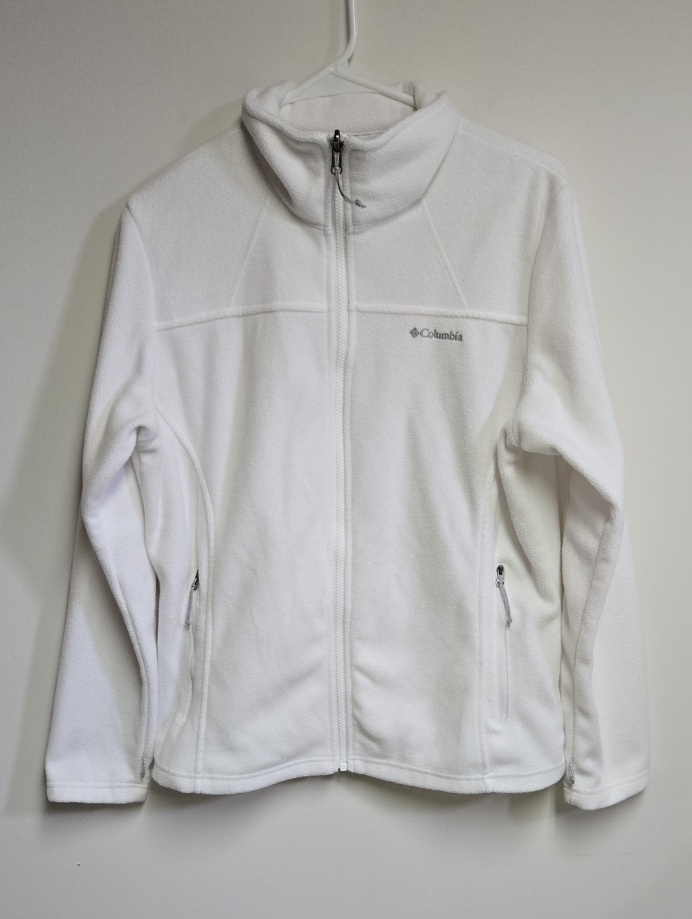 Columbia White Women’s Full-Zip Fleece Falls II Full Zip Large